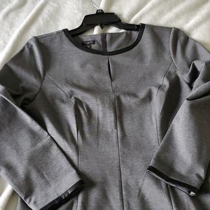 Talbots gray jersey dress 14p